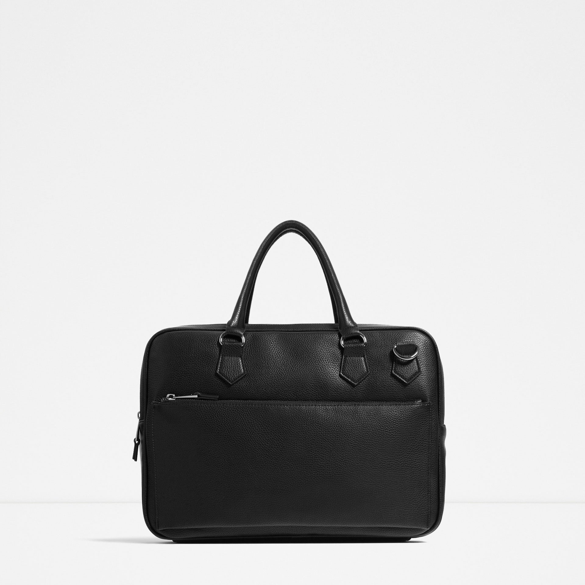 Zip Detail Briefcase - V collection