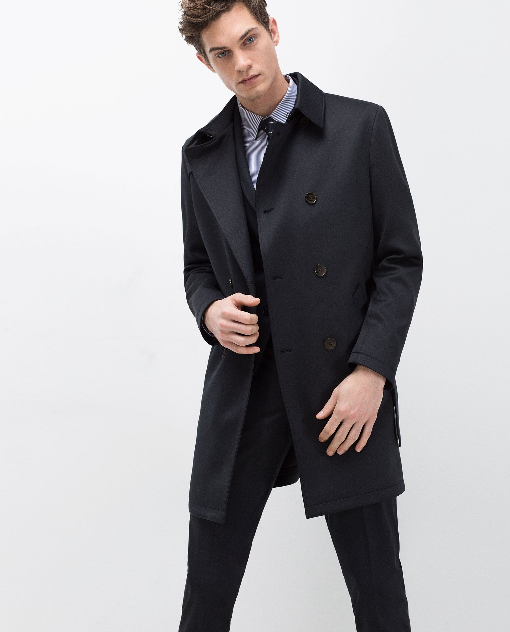 TRENCH COAT WITH DETACHABLE LINING